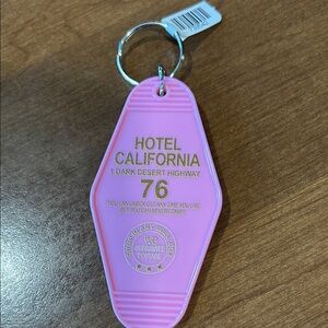 Pink Hotel California Keychain